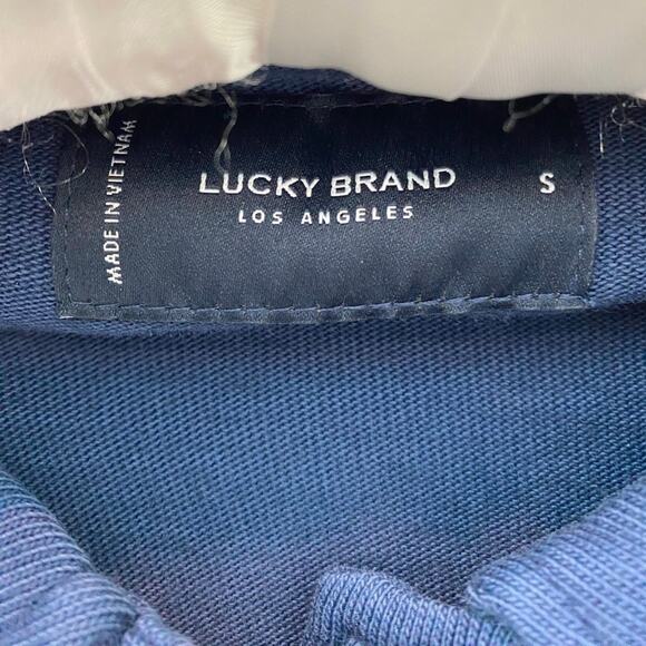 LUCKY BRAND | Navy Blue Cotton Jersey Knit Utility Jacket | Size Small - Picture 5 of 7